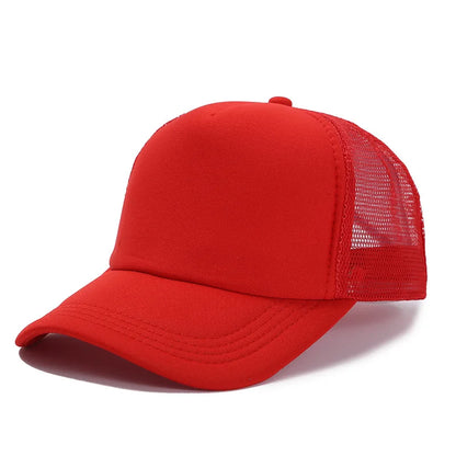 Gorra Trucker de Malla de 5 Paneles con Logotipo Personalizado – Gorra de Béisbol Ajustable para Hombres y Mujeres, Equipos Deportivos y Uso al Aire Libre en Verano