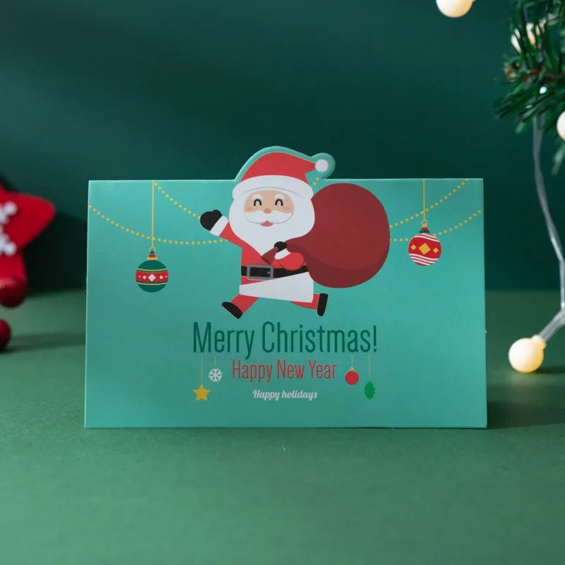 3D Folding Christmas Greeting Card – Merry Christmas & Happy New Year Gift Card for Xmas Party, Navidad & Holiday Decor