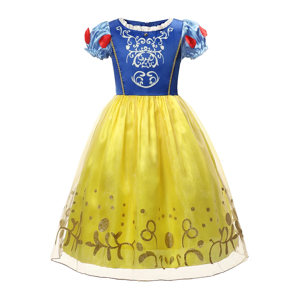 Vestido de disfraz de princesa para niña – Traje de fiesta de cuento de hadas para Halloween, carnaval y regalos de cumpleaños