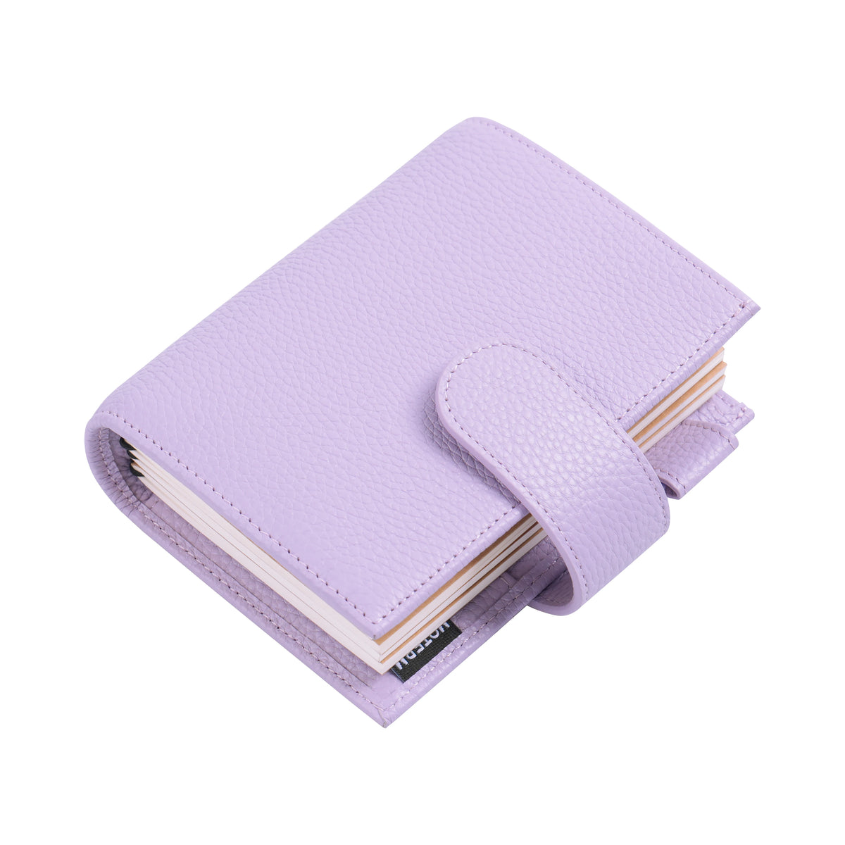 Moterm Passport Size Travel Journal – Genuine Cowhide Pebbled Leather Notebook & Organizer with Double Snap Closure