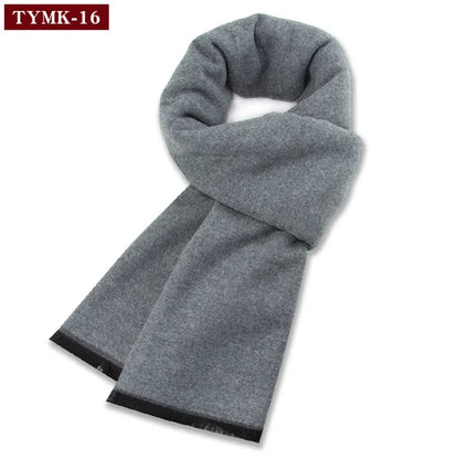 Écharpe d'hiver en imitation cachemire pour homme, douce à carreaux, chaude en mélange de laine, longue, châle, cache-col