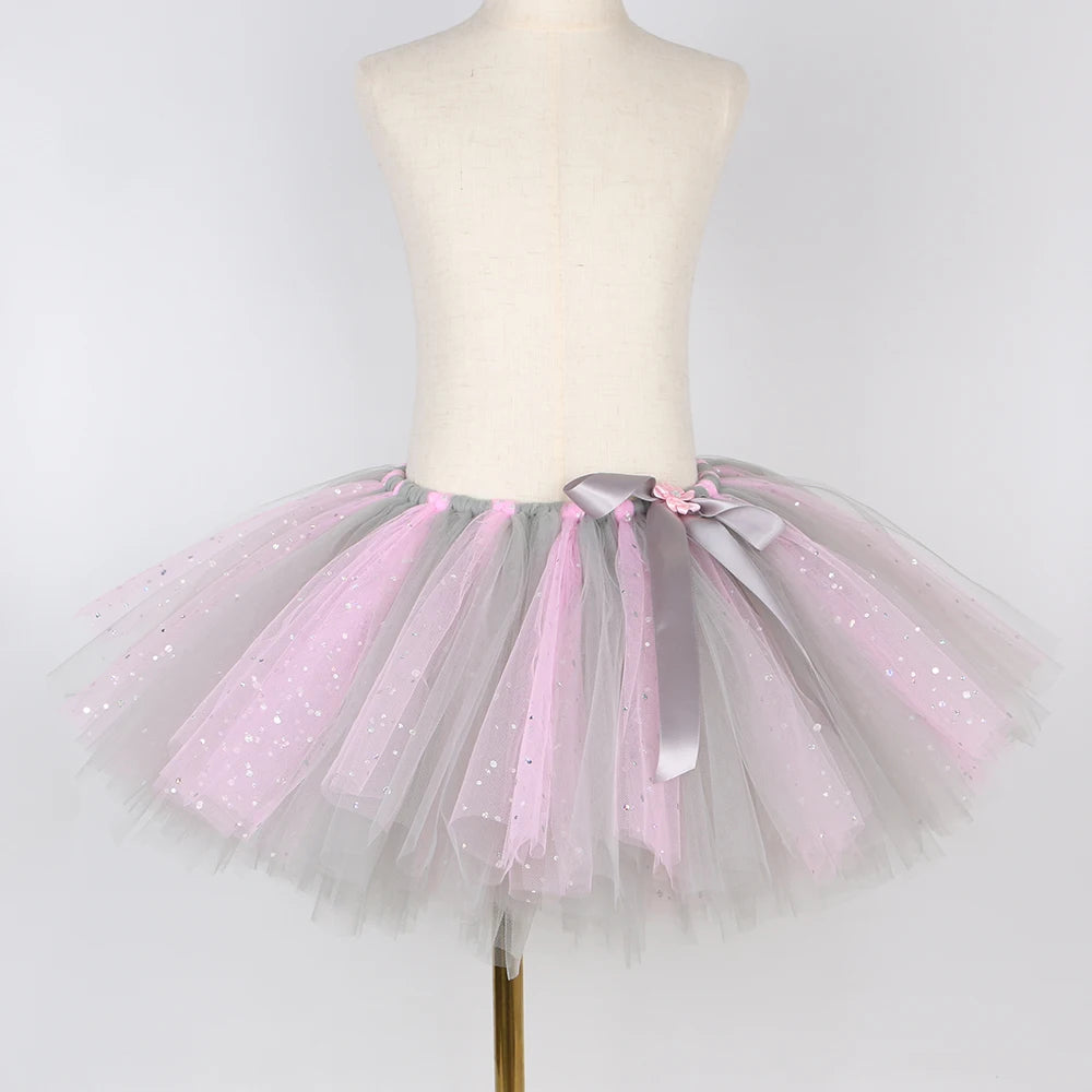 Baby Girls Elephant Tutu Skirt – Fluffy Tulle Animal Dress-Up Costume for Carnival, Halloween Parties & Events
