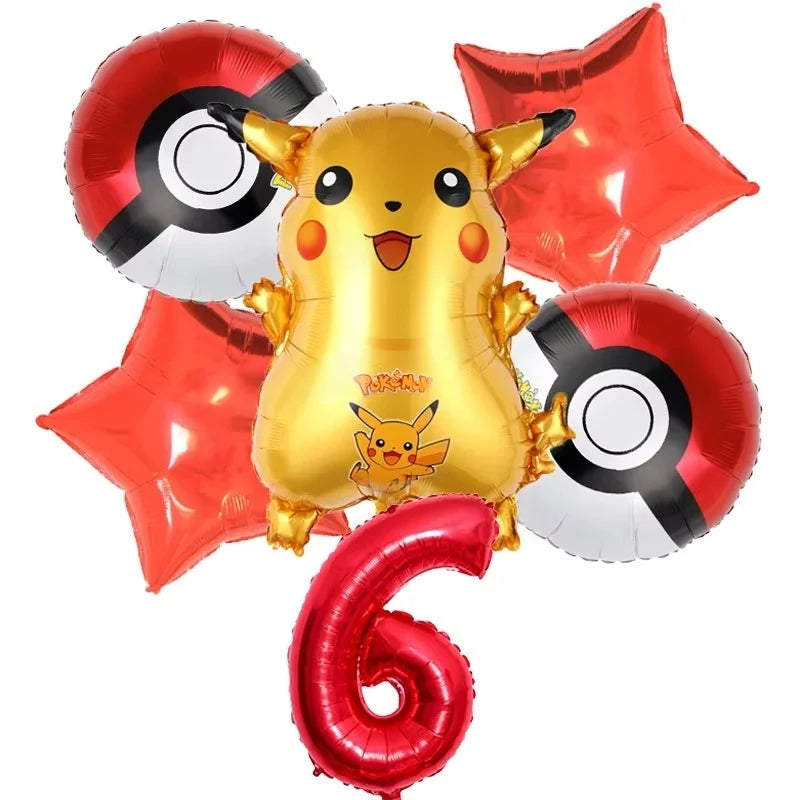 Pokémon Pokéball Birthday Decorations Tableware Set – Paper Plates, Cups & Napkins Party Supplies for Kids, Girls & Boys Birthday Celebration