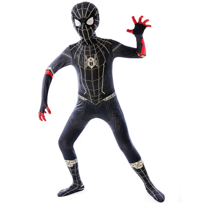 Kids Miles Morales Superhero Costume – Anime-Inspired Zentai Bodysuit Cosplay Outfit for Halloween, Parties & Dress-Up