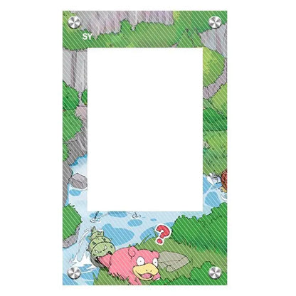 Présentoir pour cartes à collectionner Pokémon PSA, en acrylique, avec illustrations étendues – Latios, Latias, Mew, Évoli et Pikachu