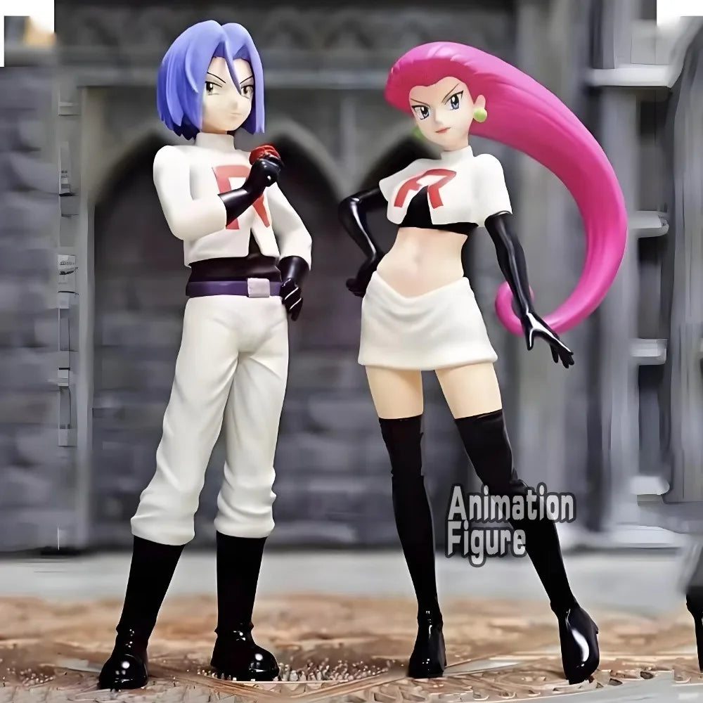 Figuras de acción de Pokémon Team Rocket – Estatuas de modelos de anime coleccionables de PVC de 3-11 cm para exhibición de escritorio, colección y regalos