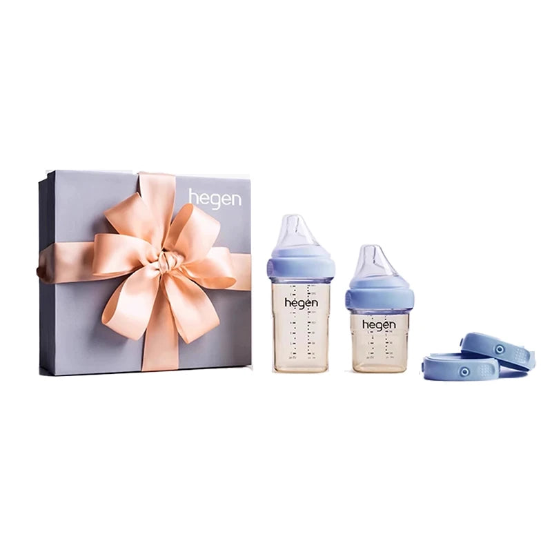 Hegen Original PPSU Baby Bottle Gift Set with Storage Lid, Pacifier & Water Bottle