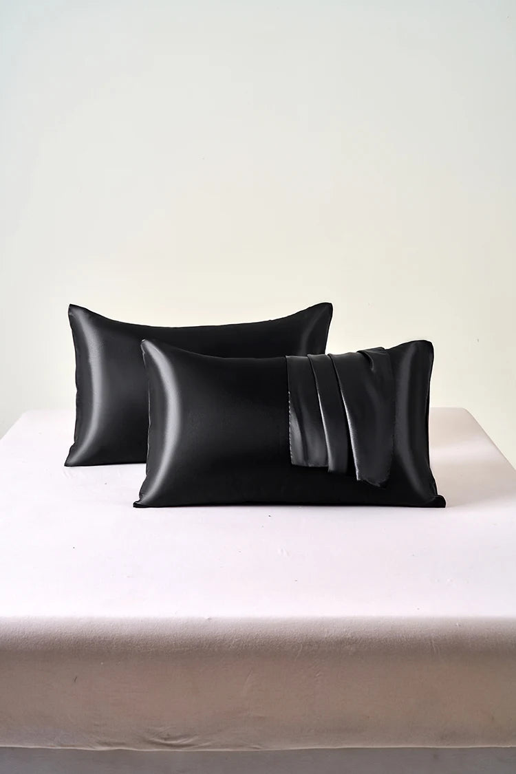 Satin Pillowcase Set of 2 – Soft Cooling Pillow Covers for Hair & Skin