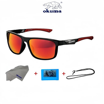 Okum Polarized Sunglasses – UV400 Anti-Glare Sports Eyewear for Cycling, Driving, Fishing & Outdoor Activities