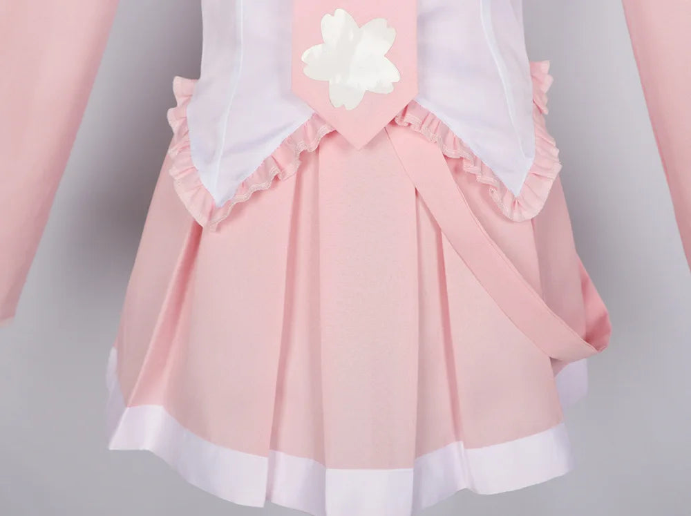 Pink Cosplay Costume Performance Suit – Miku Regular Version with Wig (Girls Spring Sakura Cherry Anime Outfit)