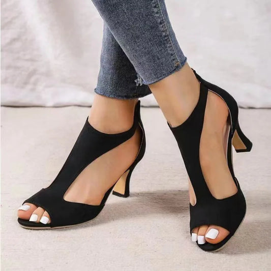 Chanclas de plataforma de cuña para mujer - Sandalias de tacón alto de moda, pantuflas casuales de verano para exteriores