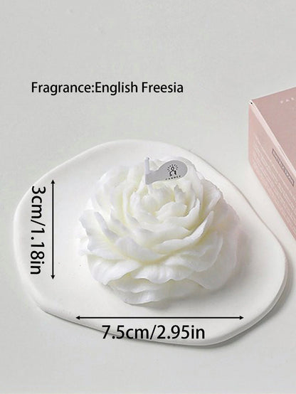 3D Peony Flower Scented Candle – Creative Aromatherapy Candle for Wedding Decor, Valentine’s Day Gifts, Souvenirs & Home Decoration