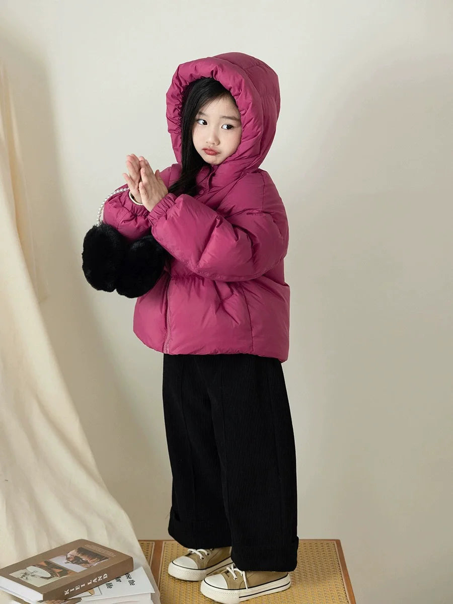 Kids’ Warm Hooded Winter Coat – Cotton-Padded Jacket for Boys & Girls, Autumn and Winter Outerwear for Ages 3–12 Years