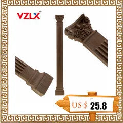 Appliques décoratives en bois moulé – Boiseries murales sculptées pour meubles, armoires, coins et décoration intérieure
