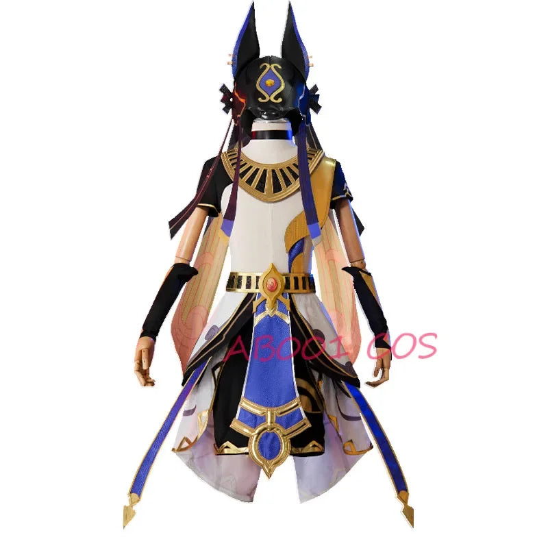 Genshin Impact Cyno Cosplay Costume – Men’s Combat Uniform Full Set with Hat for Halloween & Roleplay Anime Outfit