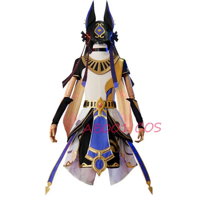 Genshin Impact Cyno Cosplay Costume – Men’s Combat Uniform Full Set with Hat for Halloween & Roleplay Anime Outfit