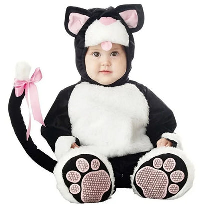 Children's Koala Cosplay Costume – Cute Baby Koala Hoodie Vest Animal Outfit Winter Pajamas Fancy Dress for Toddlers 1–3 Years