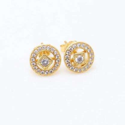 Juego de pendientes de tuerca de plata de ley 925 con hoja cuadrada, sol y luna para mujer, exquisito regalo de joyería europea