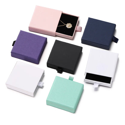 Caja de Regalo Creativa con Cajón para Joyas – Anillos, Collares, Pendientes y Pulseras – Estuche de Lujo para Exhibición y Empaque de Joyería