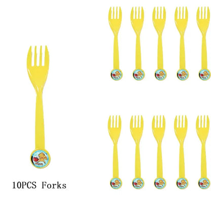 Pokémon Theme Birthday Party Decorations – Cartoon Pokémon Go Tableware Set (Cups, Plates & Pikachu Balloons) for Baby Shower & Party Favors