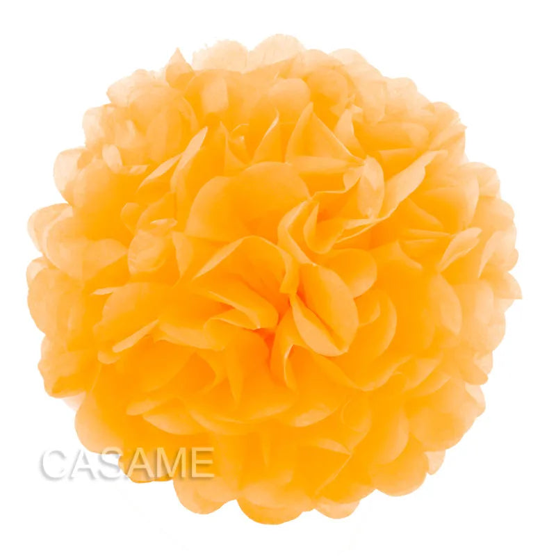 5PCS Tissue Paper Pom Poms – 4–12 Inch Paper Flower Balls for Weddings, Birthdays & Party Decorations