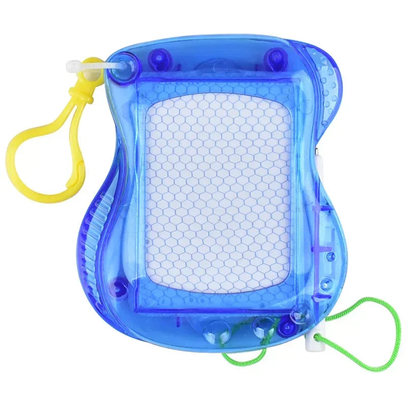1PC Mini Magnetic Drawing Board Keychain – Colorful Erasable Doodle Sketch Writing Pad with Backpack Clip for Boys & Girls