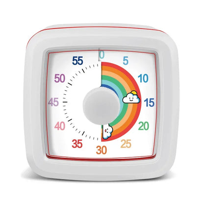 Temporizador visual de 60 minutos con luz nocturna – Reloj de cuenta regresiva para niños, estudiantes y productividad