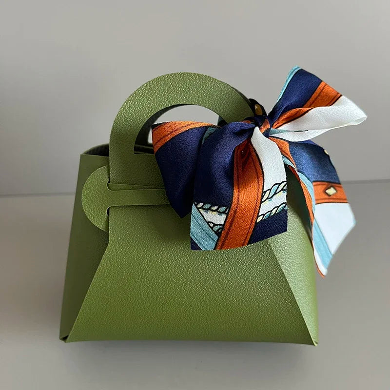 20PCS Bolsas de Regalo de Cuero con Cinta de Lazo – Mini Bolsos para Recuerdos de Bodas, Navidad, Dulces, Regalos y Empaque de Lujo para Fiestas