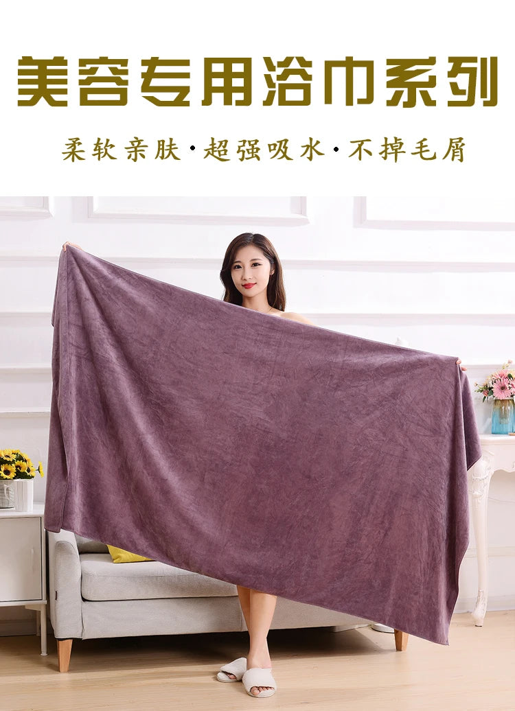Toalla de baño de microfibra súper grande – Suave, de secado rápido, altamente absorbente para baño, deportes, viajes, playa y uso multiusos, toalla de ducha ligera resistente a la decoloración