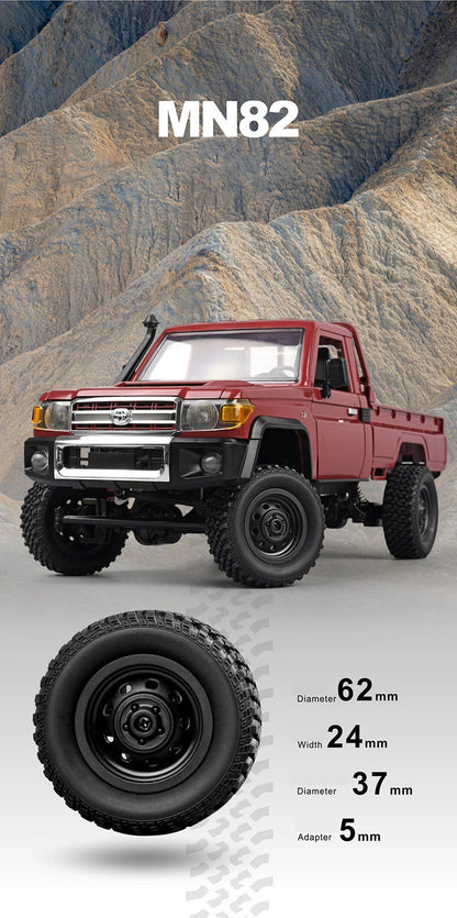ZWN MN82 Camion Tout-Terrain RC 4x4 LC79 à l'Échelle 1:12 avec Lumières LED, Modèle de Simulation Complet pour Enfants et Adultes