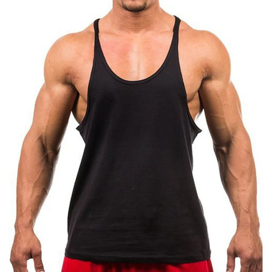 Men's Cotton Gym Tank Top – Sleeveless Bodybuilding Training Vest for Fitness, Workout & Muscle Training