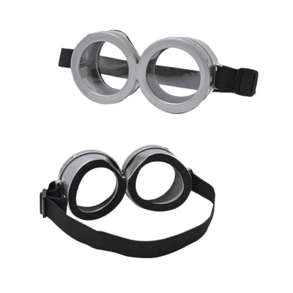 Cartoon Cosplay Costume Set – Yellow Beanie, Stretch Gloves & Steampunk Goggles (Adult & Kids Halloween Outfit)