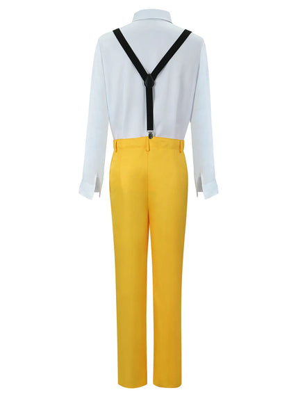 The Mask (Jim Carrey Inspired) Cosplay Costume – Yellow Suit with Green Mask & Hat for Halloween, Carnival & Masquerade Roleplay