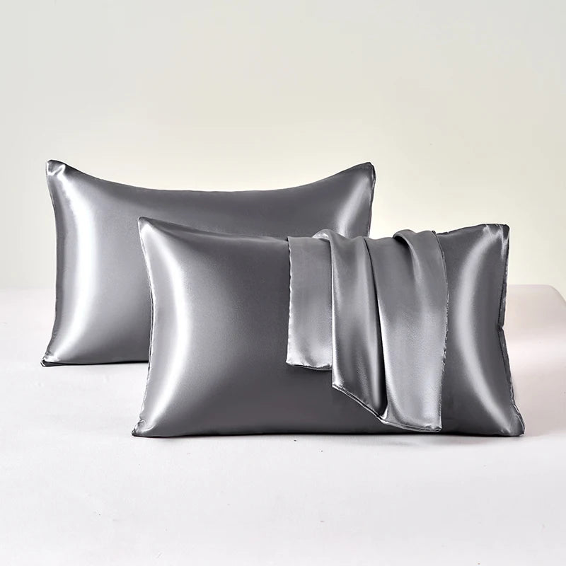 Satin Pillowcase Set of 2 – Soft Cooling Pillow Covers for Hair & Skin