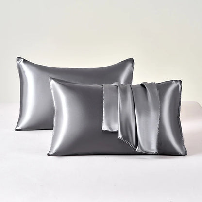 Satin Pillowcase Set of 2 – Soft Cooling Pillow Covers for Hair & Skin