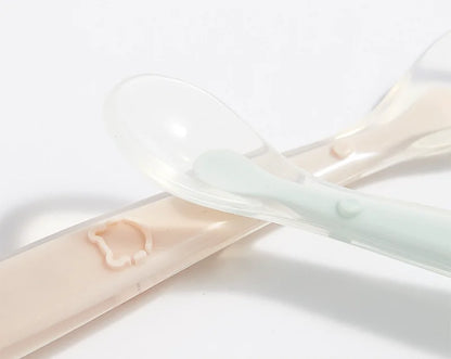 Soft Silicone Baby Feeding Spoon – Gentle Training Spoon for Infants, Toddlers & Baby-Led Weaning