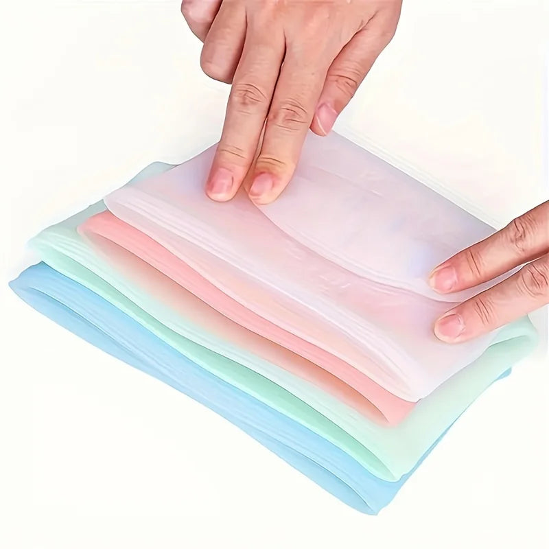 1/3PCS Reusable Silicone Food Storage Bags – Leakproof Ziplock Containers for Fridge & Freezer, Fresh-Keeping Kitchen Organizer Bags