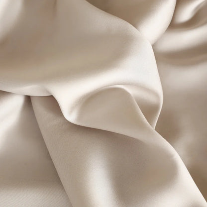 Luxury Mulberry Silk Fitted Sheet – Soft Elastic Mattress Cover for Single, Double, Queen & King Beds