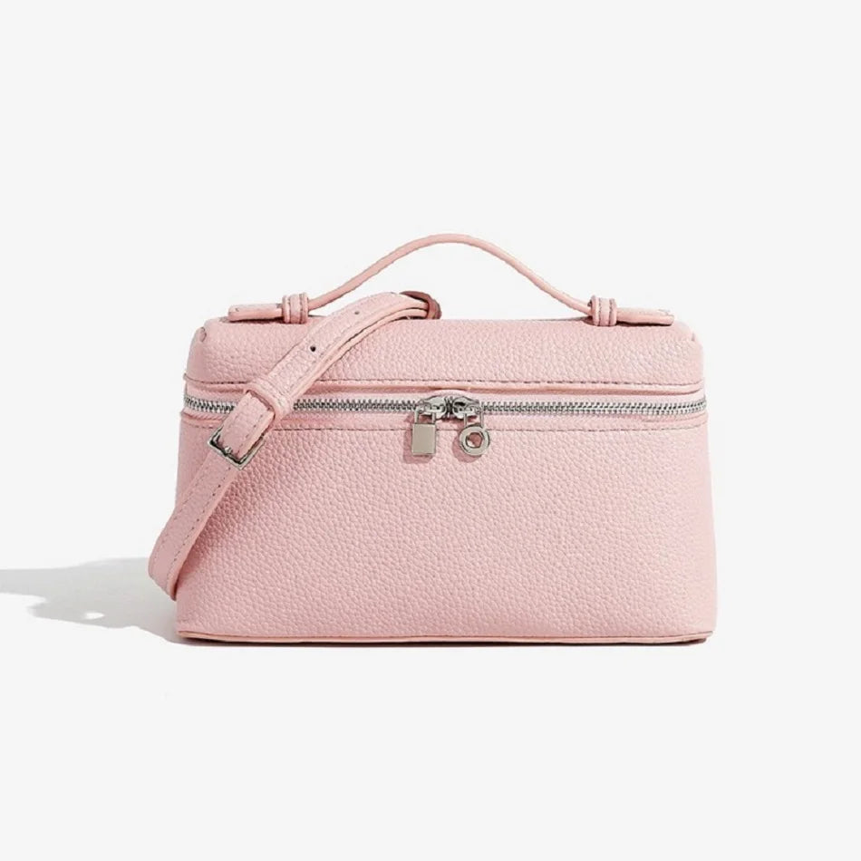 Sac à bandoulière en cuir grain de litchi de qualité supérieure pour femmes – Sac à main bento minimaliste tendance, Mini sac à bandoulière exquis avec poignée supérieure pour une tenue quotidienne élégante, des sorties décontractées et un style chic