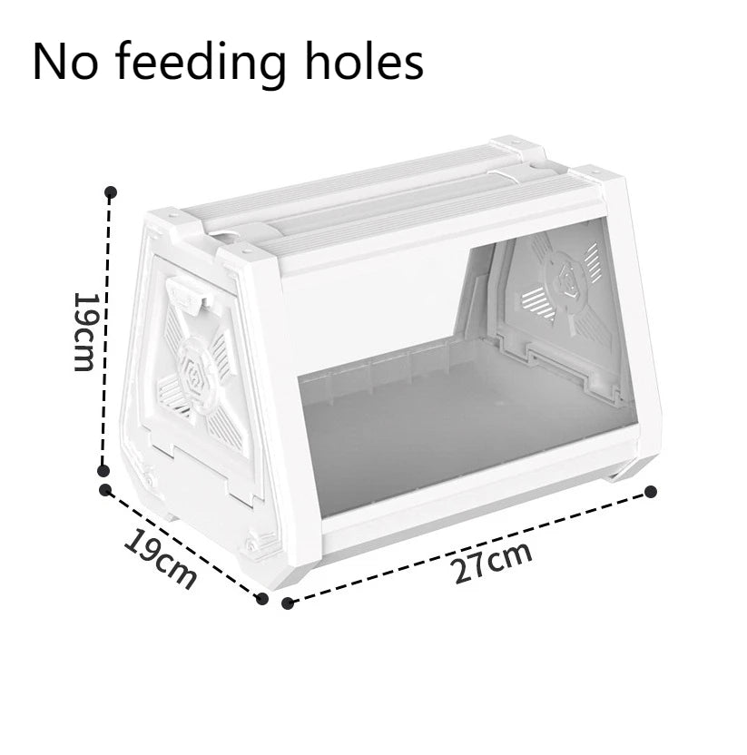 Mini Reptile Terrarium Habitat – Escape-Proof Ventilated Desktop Ecological Tank & Breeding Box for Geckos, Snakes, Frogs & Small Reptiles