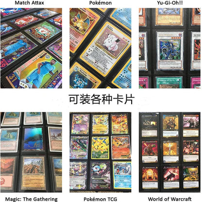 Classeur de cartes à collectionner 1024 pochettes | Grand album à fermeture éclair étanche de 12/16 pochettes pour cartes Pokémon, Yu-Gi-Oh!, MTG & TCG