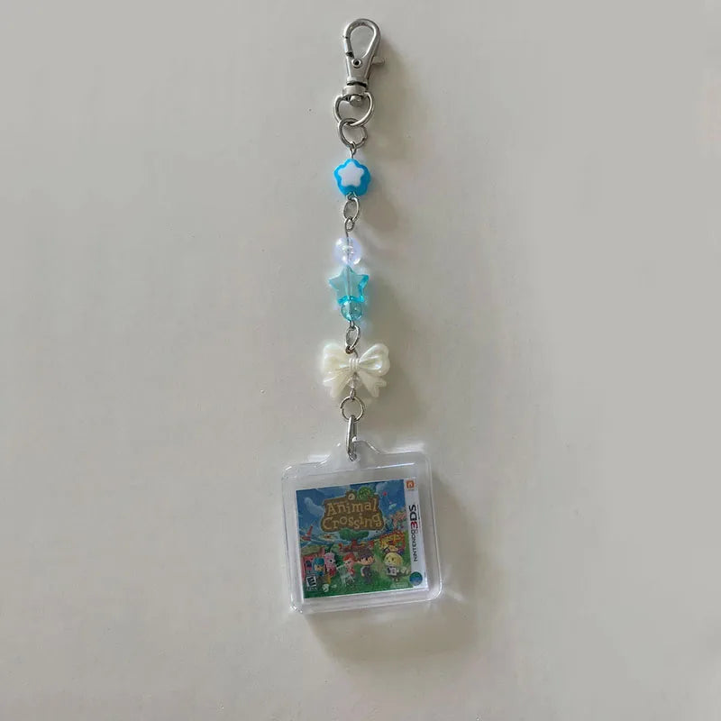 Handmade Animal Crossing Beaded Keychain – Cute Game Character Bag & Key Accessory