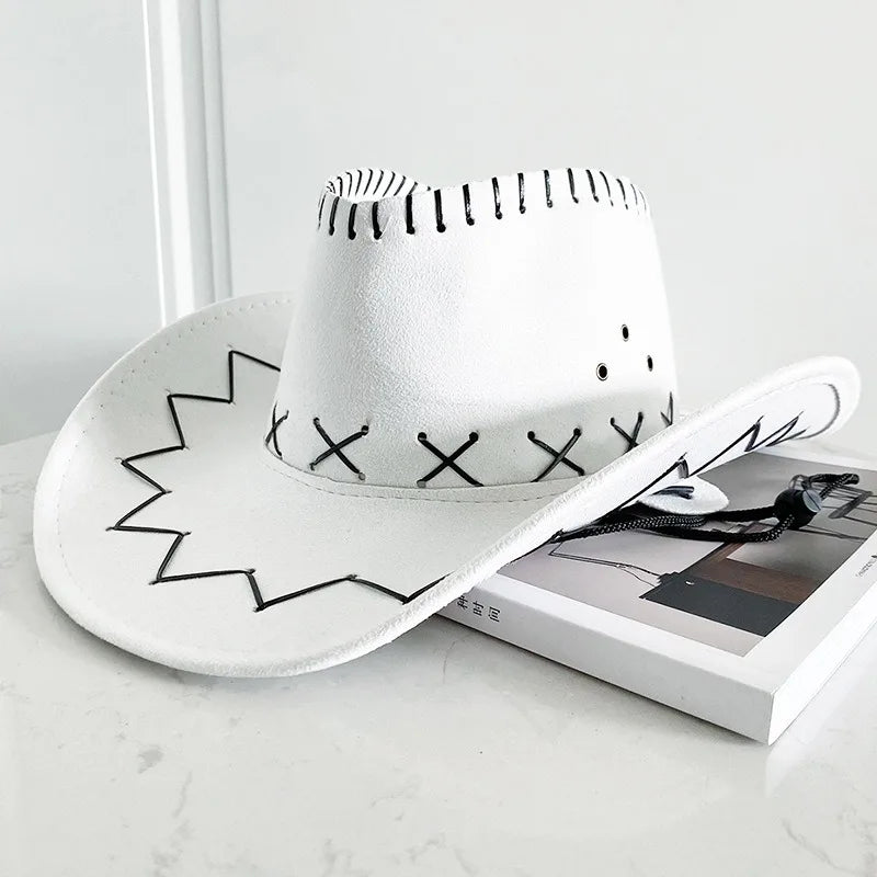 Bride Cowgirl Cowboy Hat – White Western Hat for Bachelorette Parties, Weddings & Bridal Showers