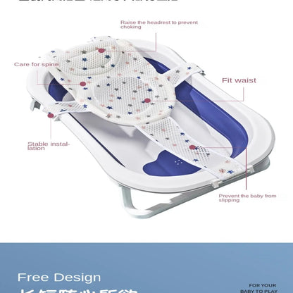 Coussin de support de bain réglable pour bébé – Siège de bain antidérapant pour nouveau-né pour baignoire, douche et bain pour bébé