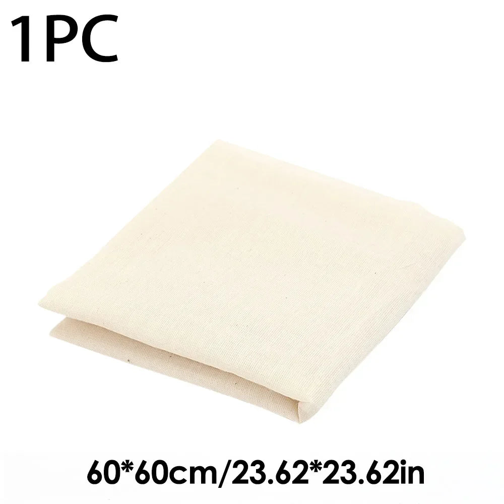 Reusable Nut Milk Bag – Natural Unbleached Cotton Fine Mesh Strainer for Cheese, Yogurt & Tofu