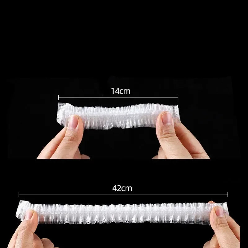 500/10pcs Disposable Food Storage Covers – Elastic Plastic Bowl Covers, Kitchen Food Preservation Film Bags, Stretchable Plate Covers & Vacuum Storage Bags for Fresh Keeping