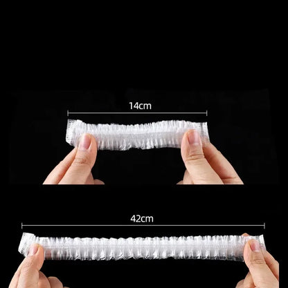500/10pcs Disposable Food Storage Covers – Elastic Plastic Bowl Covers, Kitchen Food Preservation Film Bags, Stretchable Plate Covers & Vacuum Storage Bags for Fresh Keeping