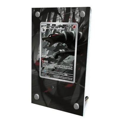 Présentoir en acrylique pour cartes Pokémon – Ronflex, Évoli, Mewtwo, Bulbizarre, Psykokwak et support de protection de style brique pour figurines