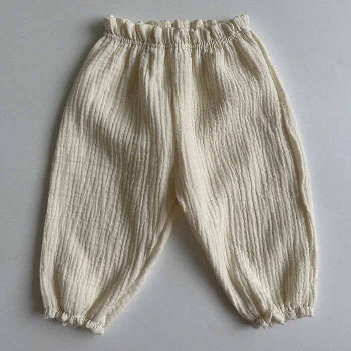 Pantalones de Bebé de Algodón Orgánico – Pantalones Suaves de Muselina Estampados para Recién Nacidos y Niños Pequeños, Parte de Abajo Informal y Adorable para Usar en Primavera, Verano, Otoño e Invierno