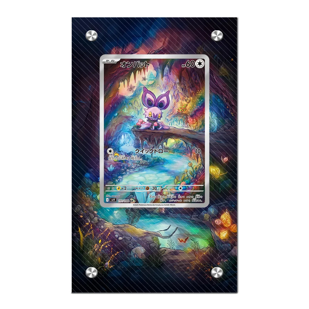 Expositor de metacrilato para cartas Pokémon – Psyduck, Bulbasaur, Mewtwo, Charmander y soporte protector para cartas de personajes